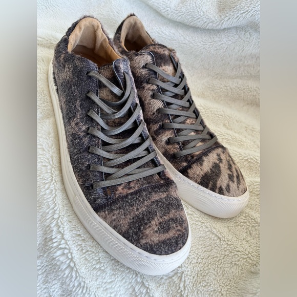 NWOT John Varvatos Reed Genuine Calf Hair Low Top Sneaker Size 12 - Picture 3 of 14